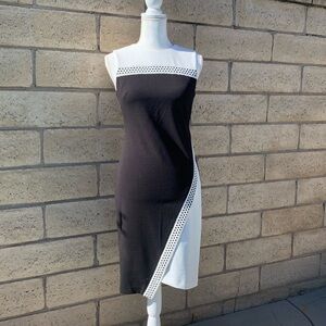 Tommy Hilfiger Color-blocked Asymmetric Sheath Dress Size 2